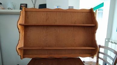 Grande piattaia in legno massello