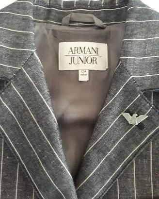 Giacca gessata armani junior