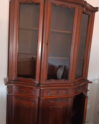 Mobili soggiorno in legno+tavolo tondo allungabile