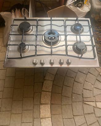 Piano cottura a gas ariston 5 fuochi