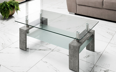 Tavolo da Soggiorno Mod Crystal cm. 100 x 60 x 42