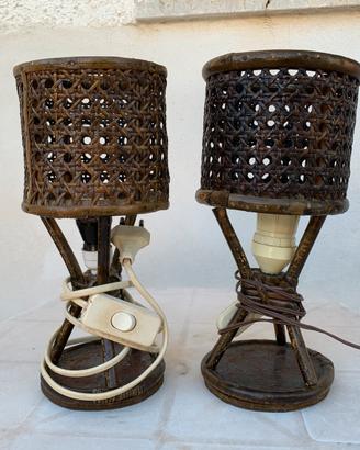 Coppia abat-jour vintage