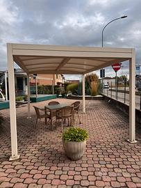 Gazebo piano in ferro zincato