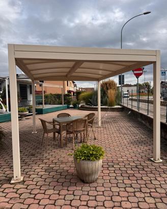 Gazebo piano in ferro zincato