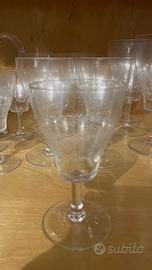 Servizio bicchieri in cristallo