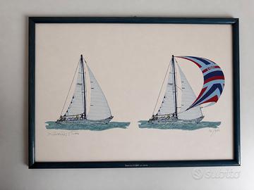 Achille Picco “Le Vele” serigrafia 97/250 IBM