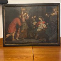 Adorazione dei pastori a Gesu’ bambino