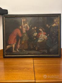 Adorazione dei pastori a Gesu’ bambino