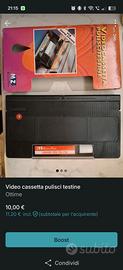 cassetta VHS  pulisci testine
