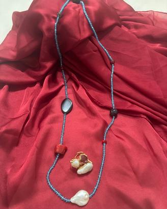 Parure collana +anello