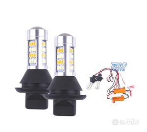 2 LAMPADE DRL BIANCHE FRECCIA A LED BAU15S