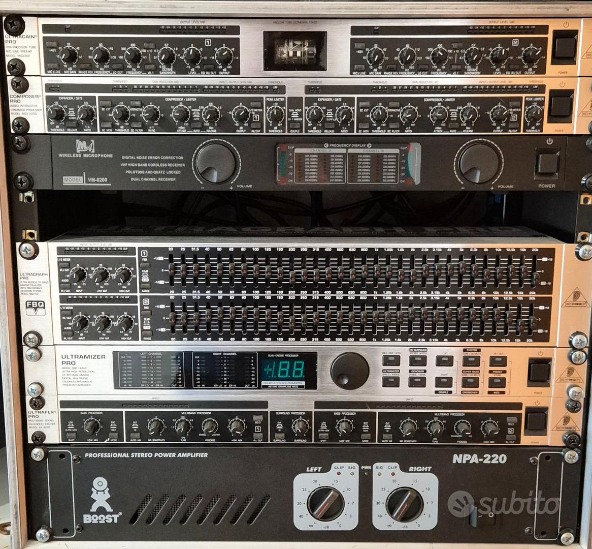 RACK + BEHRINGER + microfoni wireless - Strumenti Musicali In vendita a ...