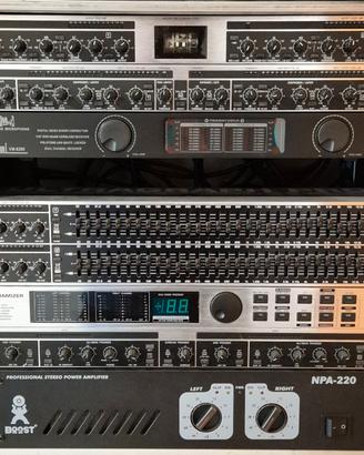 RACK + BEHRINGER + microfoni wireless