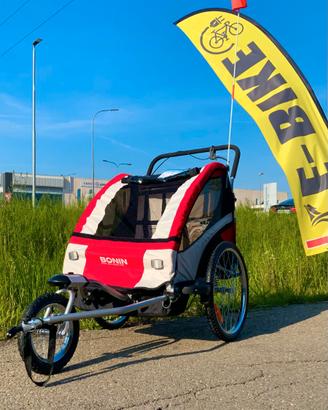 Carrellino BONIN porta bambino NCAB DLX per bici