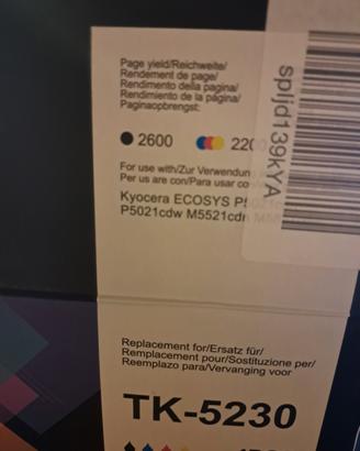 Toner Tk 5230 per kyocera stampante
