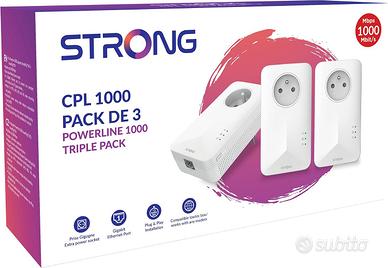 Powerline 1000 Kit - Tre prese CPL - Kit CPL -1000