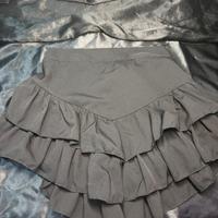 Gonna nera a balze Made in Italy – taglia unica