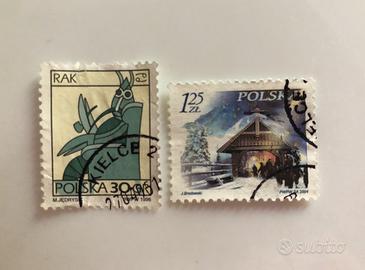 Francobolli Polonia (2 pezzi)