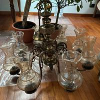 Grande lampadario vintage 8 luci