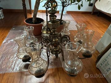 Grande lampadario vintage 8 luci