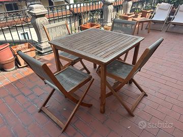 Set per Esterno - Tavolo Sedie Sdraio