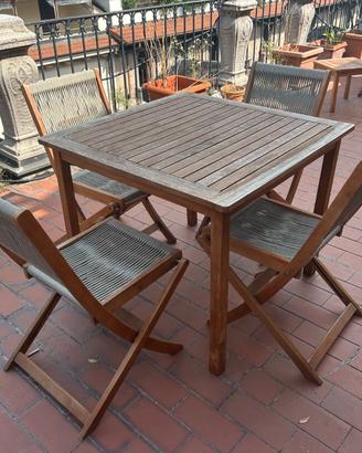 Set per Esterno - Tavolo Sedie Sdraio