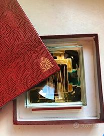 Posacenere in vetro dipinto a mano