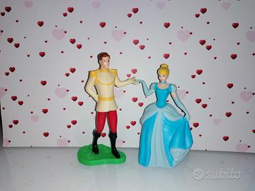 Disney Cenerentola principe statuette personaggi