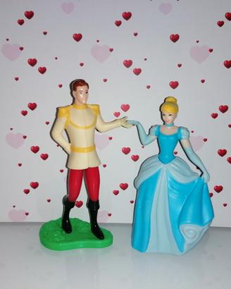Disney Cenerentola principe statuette personaggi