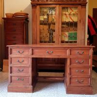 Scrivania Teak  massello Tek teac cassettiera