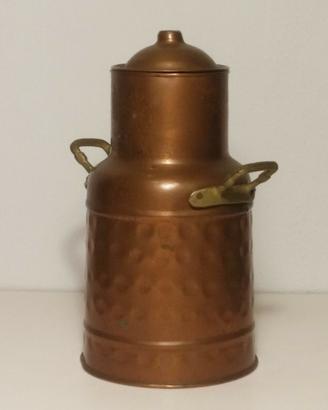 Secchio bidone contrnitore in rame rustico antico