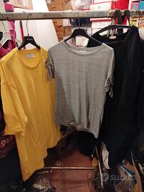 lotto (n6),50 t-shirt donna rigenerate.Rivendita 