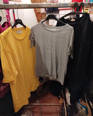 lotto (n6),50 t-shirt donna rigenerate.Rivendita 