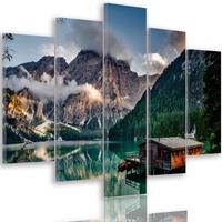 Quadro su tela Lago di Braies