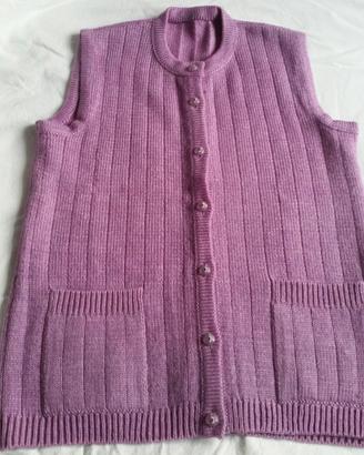 Maglia lana donna nuova fatta a mano tg M (44) 