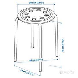 2 sgabelli MARIUS IKEA