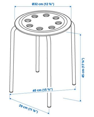 2 sgabelli MARIUS IKEA