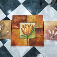 3 QUADRI IN TELA