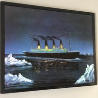 Quadro luminoso "Il Titanic di Notte" - 