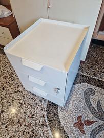 Cassettiera Ikea Trotten, 3 cassetti con rotelle