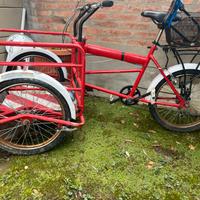 Bici con carrello anteriore