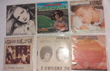 Dischi vinili vintage Musica italiana 60,70,80,90