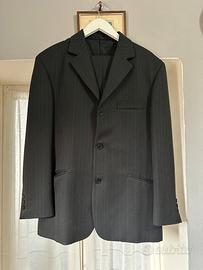 Completo Uomo Taglia 50 - Grigio Antracite Gessato