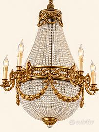 Lampadario a mongolfiera a 6 braccia