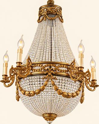 Lampadario a mongolfiera a 6 braccia