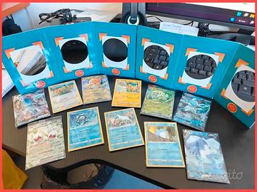 Pokemon lotto di 11 carte vmax v ex glaceon...