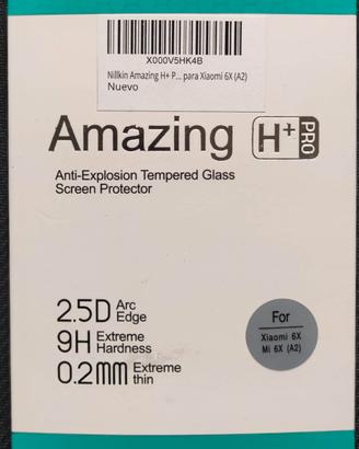 Vetro protettivo per Xiaomi Mi 6X e Mi A2 - Nillki