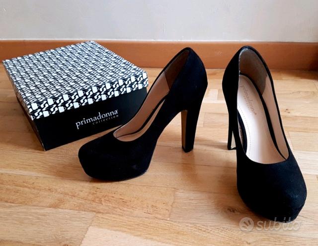 Scarpe nere outlet con tacco primadonna