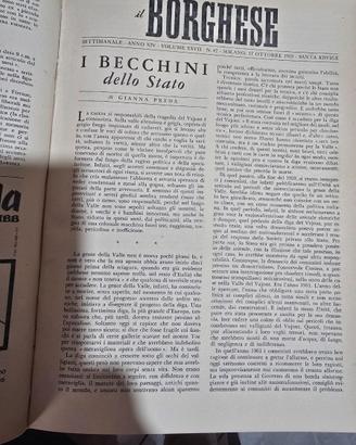 Il borghese rivista annata 1963 completa rilegata