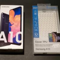 Samsung A10 con cover e vetro